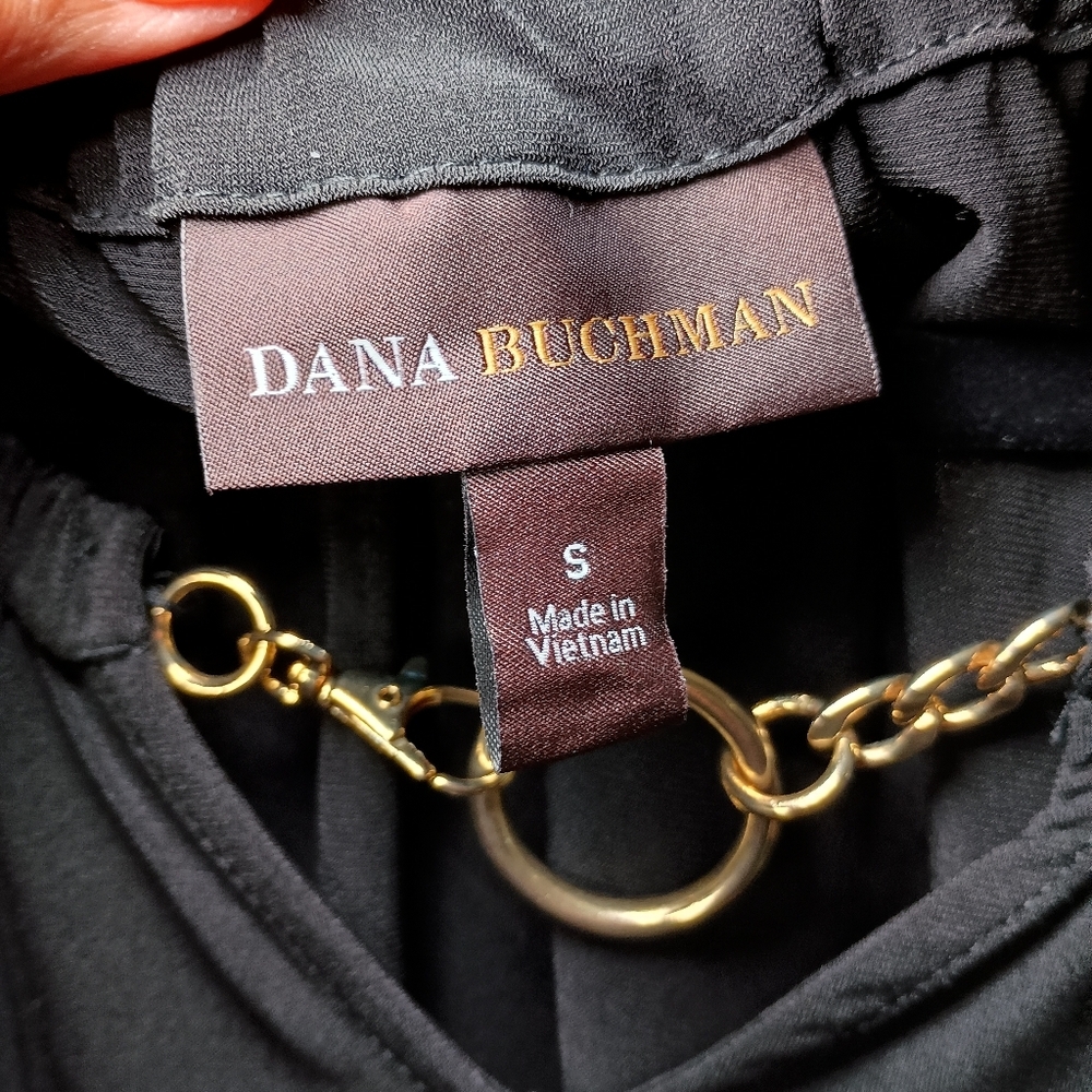 Dana Buchman Black Chain Detail Top – Size Small – NWT - Picture 5 of 9